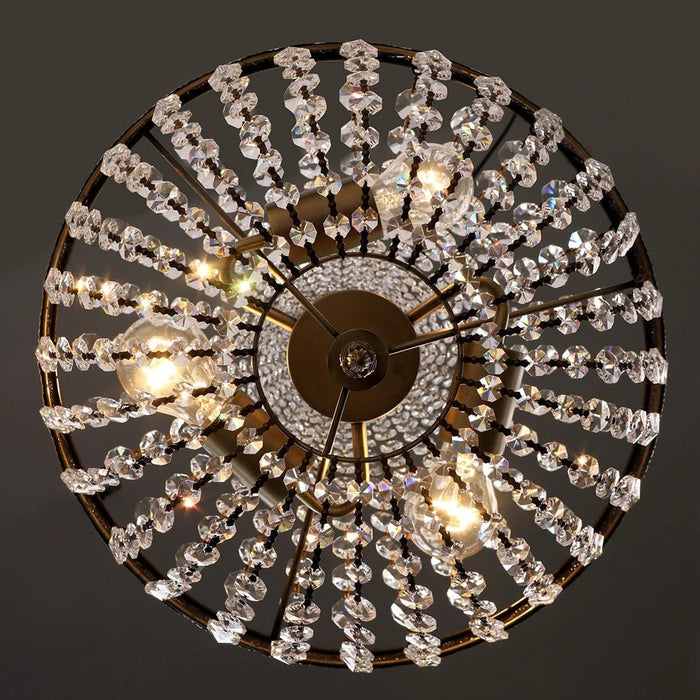 MIRODEMI® Retro Vintage Charming Royal Empire Style Big Led Crystal Modern Chandelier