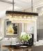 MIRODEMI® Black crystal ceiling chandelier for living room, dining room, bedroom