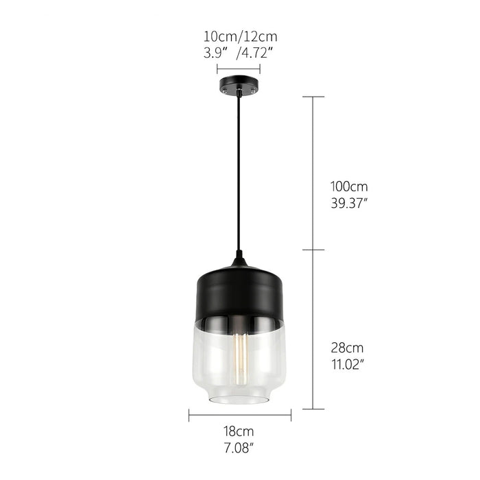 MIRODEMI® Modern loft hanging Glass Pendant Lamp for Kitchen, Restaurant, Bar, living room, bedroom CB