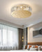 MIRODEMI® Round gold crystal ceiling chandelier for living room, dining room, bedroom