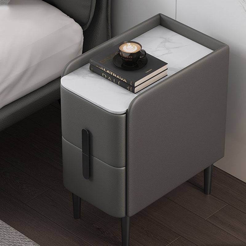 Bedside table with shelves in solid wood for the bedroom