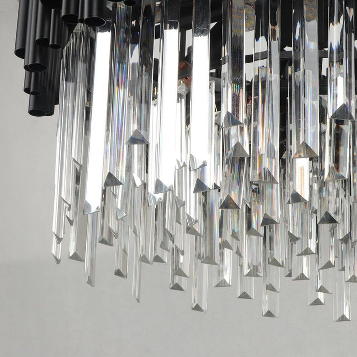 MIRODEMI® Black luxury modern round chandelier