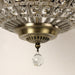 MIRODEMI® Retro european bronze color metal crystal ceiling lamp for living room, bedroom, meeting room, hotel
