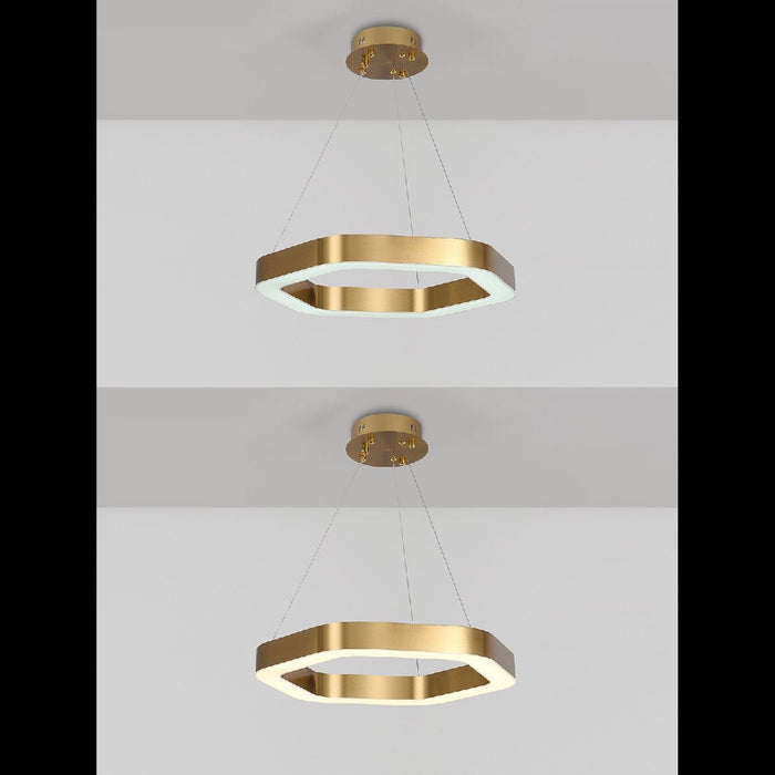 MIRODEMI® Hexagon combined ring lamps for living room, dining room, bedroom image | luxury lighting | ring lamps | home decor