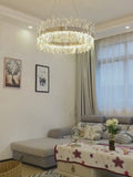 Genk | Gold/Chrome Round Crystal Chandelier for Hall