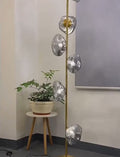 Artistic|Glass|LD|Foor|Table|Modern|Elegant|Luxury|Lamp|Amber|Gold