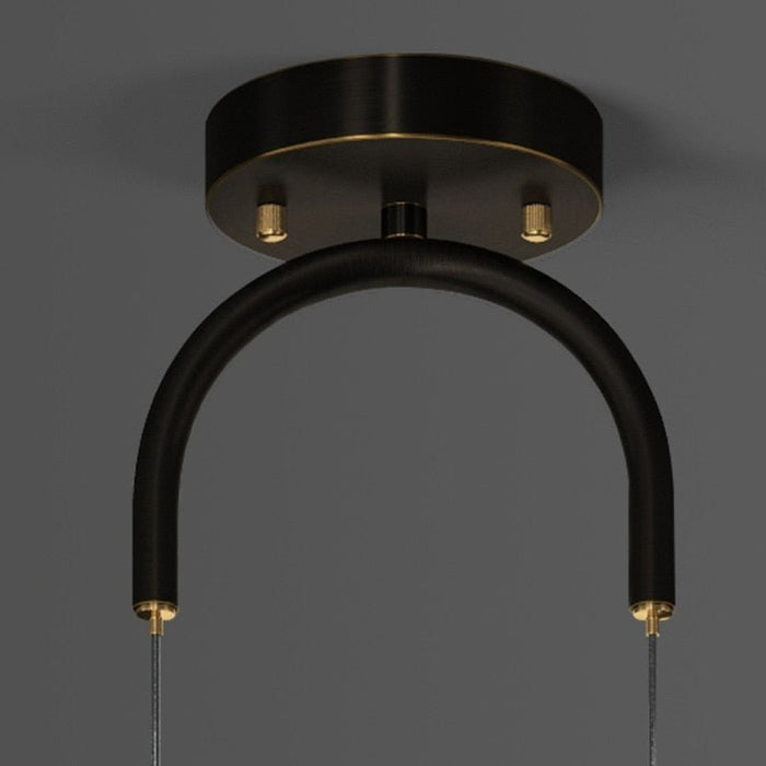 MIRODEMI® Gold/Black Copper Pendant Ball Shape Lamp For Study room, Bedside, Kitchen Island