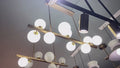 Ca' d'Andrea | Modern Gold Pearls Chandelier for Kitchen