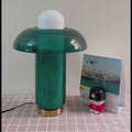 New Green Glass LED Light Modern Mushroom Accent Light