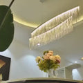 Zagarolo | Luxury Postmodern Round Silver Chandelier for Bedroom