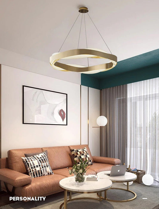 MIRODEMI® Gold creative design led chandelier for living room, dining room, bedroom
