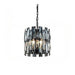 MIRODEMI® Modern drum black crystal ceiling chandelier for living room, dining room, bedroom 11.8'' / Warm Light / Dimmable