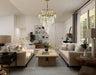 Monarch Collection Cascade Crystal Pendant Chandelier