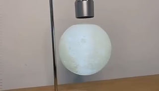 Creative|Moon|Levitating|Table|Lamp|LED|Bedroom|Living|Black|Silver