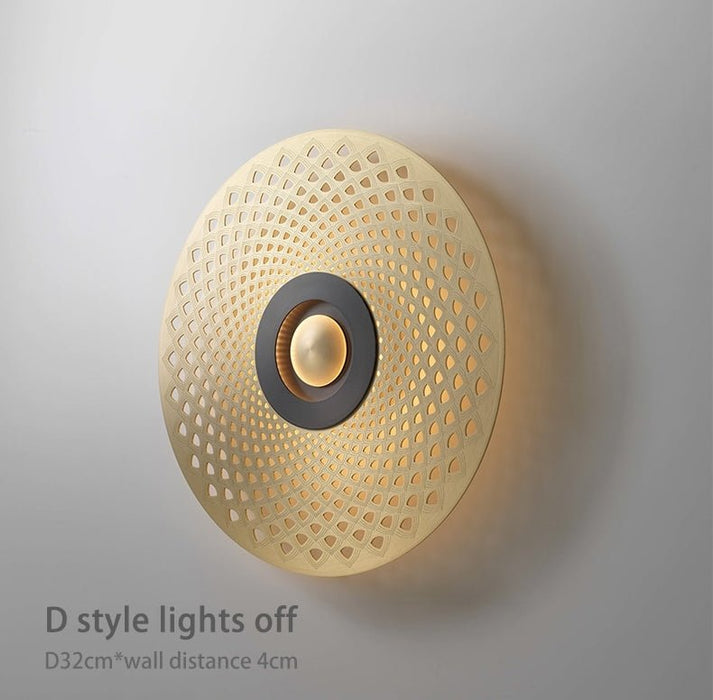 MIRODEMI® Gold/Black Modern LED wall lamp for Living room, bedroom, Dining Room D / Dia11.8" / 3000K 4000K 6000K