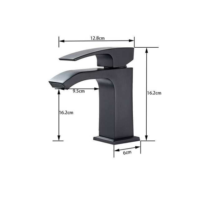 MIRODEMI® White Waterfall Bathroom Vessel Sink Faucet Deck Mounted Single Lever