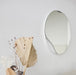 Asymmetric Puddle Wall Mirror White, 50 cm