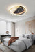 MIRODEMI®Round Black & Gold Acrylic Dimmable Ceiling Lamp with Stars Black+Gold / 1