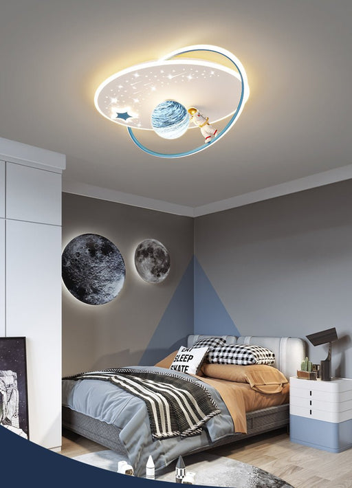MIRODEMI® Creative LED Astronaut Ceiling Lights with Planet & Spaceman image | luxury furniture | stars ceiling lights