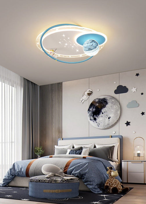 MIRODEMI® Creative LED Astronaut Ceiling Lights with Planet & Spaceman
