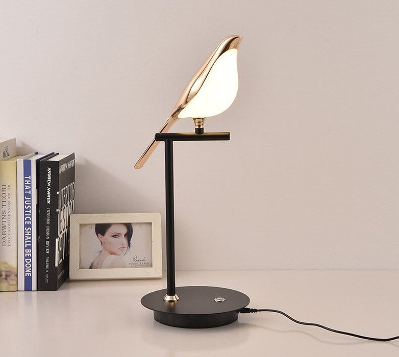 MIRODEMI® Modern LED Table Lamp With Eye Protect Smart Touch Control Warm light / 1 head - H18.5"