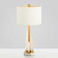 MIRODEMI® Marble LED Light Modern Fabric Lampshade Table Lamp Warm light / White