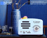 Mini Retro Bluetooth Speaker (MP3) W3.7*D2.4*H2.8" / Blue