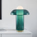 MIRODEMI® New Green Glass LED Light Modern Mushroom Table Lamp Warm light