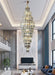 MIRODEMI® Crystal Luxury High-end Spiral Staircase Long Chandelier for Lobby, Stairwell White light / Dia15.8*H47.2"