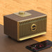 Retro FM Radio Portable USB Flash Disk Bluetooth Speaker W5.9*D4.1*H3.9" / Deep wood