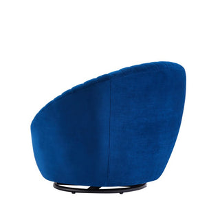 Blue sofa in velvet, solid wood, and iron, modern design