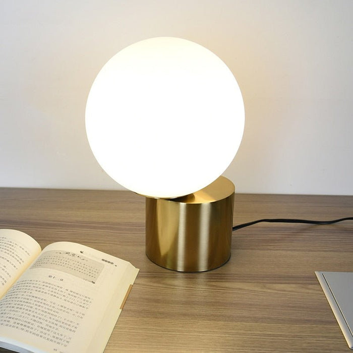 MIRODEMI® Retro Copper Study and Work LED Minimalist Table Lamp