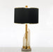 MIRODEMI® Marble LED Light Modern Fabric Lampshade Table Lamp Warm light / Black