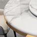 Round Marble Dining Table with Gold Stainless Steel Base