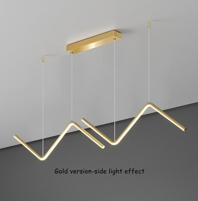MIRODEMI® Gold LED Adjustable Pendant Lights for Dining Room, Kitchen image | luxury lighting | pendant lights | home decor