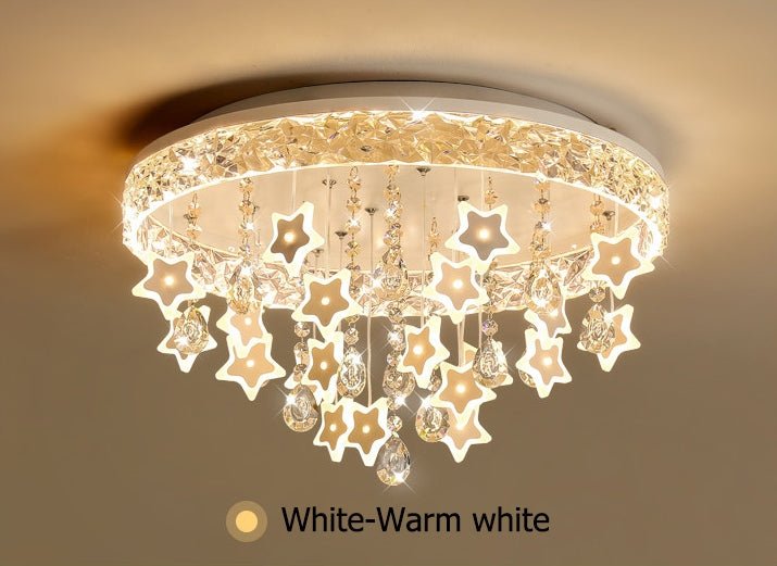 MIRODEMI® Creative Simple Star LED Ceiling Light for Kids Room Warm and White / White