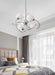 MIRODEMI® Glass LED Ball & Chrome Plated Metal Chandelier for Living room, Bedroom