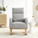 Accent High Backrest Lounge Arm Rocking Chair with Two Side Pocket