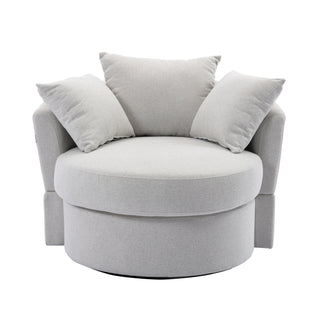 Modern swivel bucket accent chair for the living room