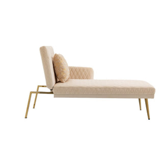 Modern tufted lounger accent sofa for the living room