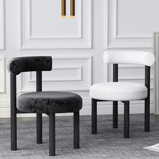 Fabric chair in fabric, minimalist modern design