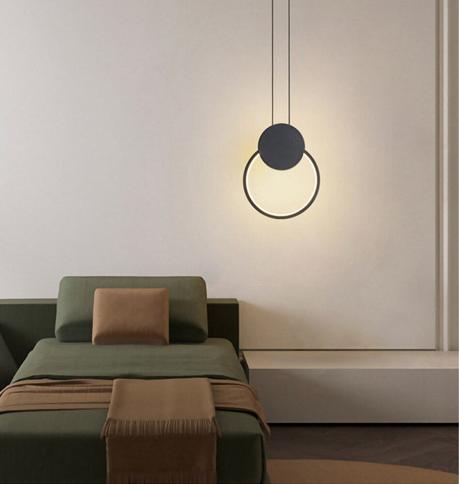 MIRODEMI® Modern LED Minimalist Creative Long Pendant Light Luminaire Round / Warm light
