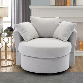 Lounge Swivel Bucket Accent Chair for Hotel or Living Room Black