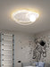 MIRODEMI® Creative LED Astronaut Ceiling Lights with Planet & Spaceman B White