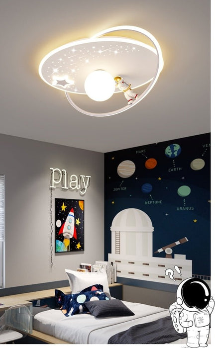 MIRODEMI® Creative LED Astronaut Ceiling Lights with Planet & Spaceman