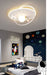 MIRODEMI® Creative LED Astronaut Ceiling Lights with Planet & Spaceman A White