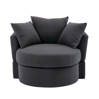 Swivel bucket accent chair for the living room, modern style