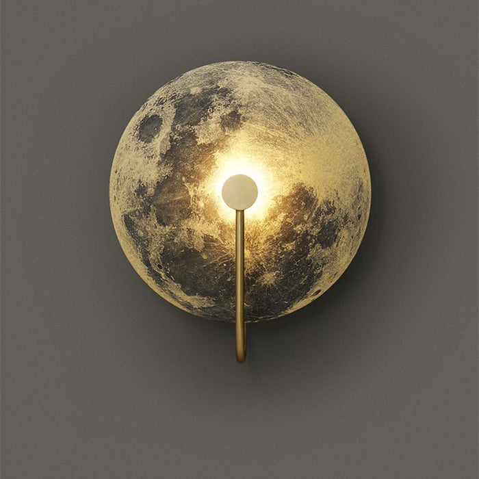 MIRODEMI® Creative Wall Lamp in the Shape of the Moon, Living Room, Bedroom image | luxury lighting | moon shape wall lamps