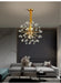 MIRODEMI® Colorful stone gold crystal chandelier for living room, dining room, bedroom image | luxury furniture | home decor