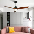 MIRODEMI® 52" Modern Solidwood LED Ceiling Fan with Remote Control image | luxury furniture | ceiling fans with lamp